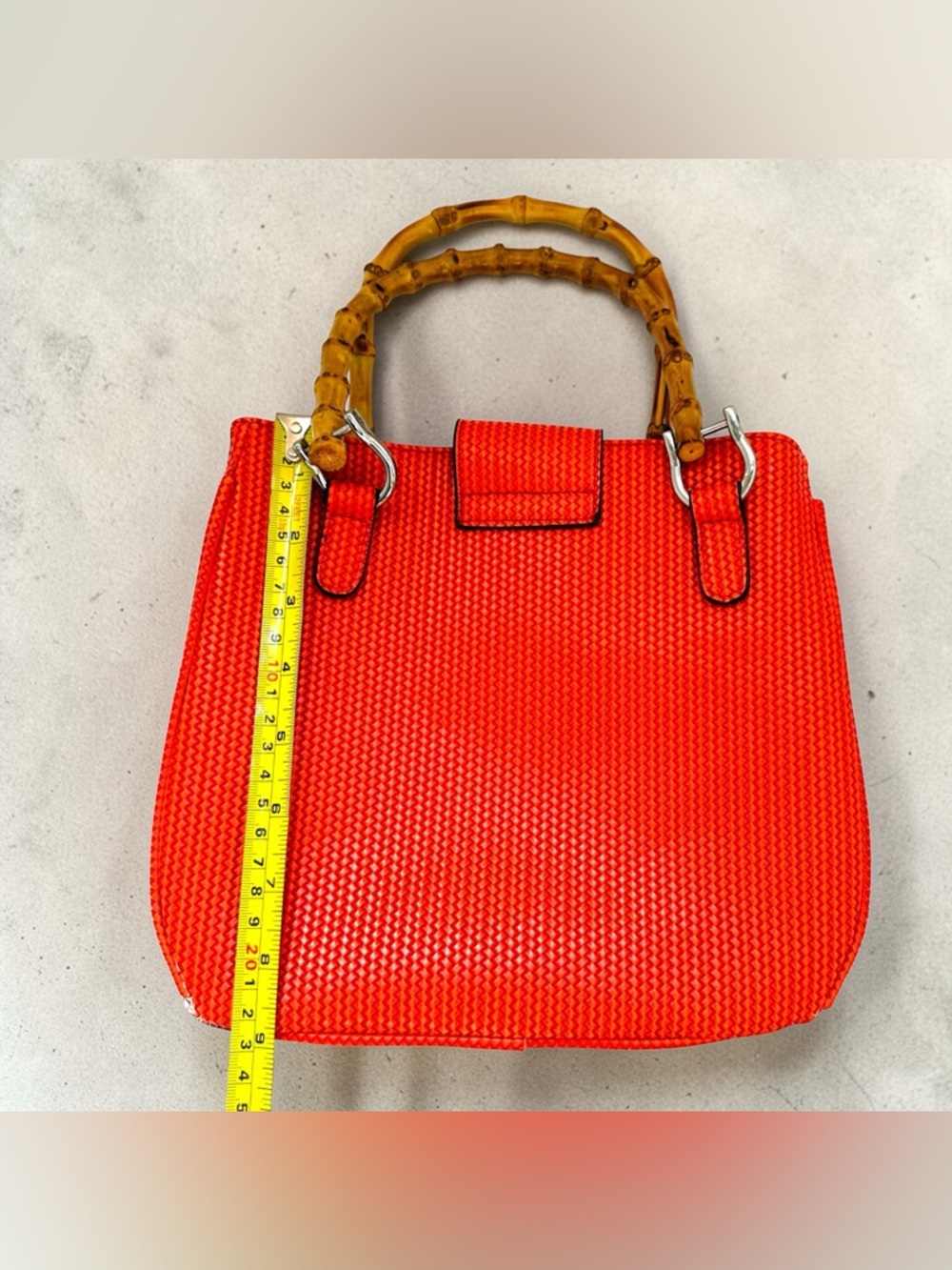 Sourpuss Orange Woven Tiki Handbag - Retro Rockabilly Pineapple - Picture 9 of 14